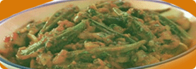 Okra Sabji in aromatic spices