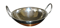 stainless steel wok available in different sizes